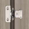 knobelite 25 Pairs-50 Pack 1/2" Overlay Semi-Wrap Cabinet Hinges,Self Closing
