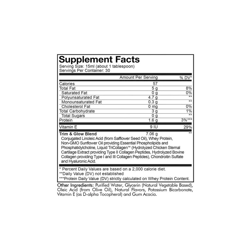 Codeage Colágeno Líquido Nanofood Vainilla 450ml Suplemento Con CLA