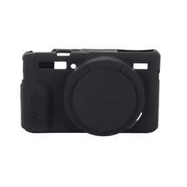 Cubierta de Silicona para cámara , Funda Protectora de cámara de Silicona Suave para G7XII/G7X Mark II, Negro
