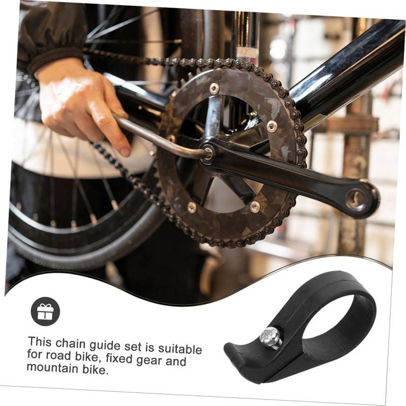 Ciieeo 2pcs Bike Chain Deflector and Guard Drop Chain Stabilizer