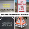 12x98 Inch No Parking Fire Lane Stencil – 12" Letter