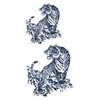 Jagua Tattoo Tattoo Stickers, 2 Weeks Disappearing Henna Tattoos Real