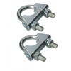 KOTARBAU® Set of 2 U-bolt clamp 28 mm exhaust pipe