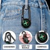 Compass with Carabiner Hook, Compass Carabiner Mini Compass Outdoor Compass