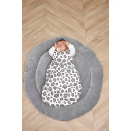 Meyco Baby Panther 100% Cotton Sleeping Bag with Full Zip Around Skin Friendly Wrinkle Resistant Perfect Fit Size 62 Neutral