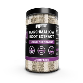PURE ORIGINAL INGREDIENTS Marshmallow Root (730 Capsules) No Magnesium or Rice Fillers, Always Pure, Lab Verified