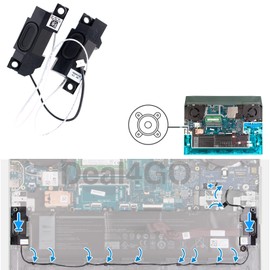 Deal4GO Left & Right Internal Speaker YK6C6 0YK6C6 Replacement for Dell G15 Gaming Laptop 5510 5511 5515 Rayzen Edition, Black