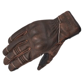Komine GK-848 Protective Leather Winter Gloves for Motorcycles Brown L