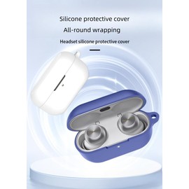 FTRONGRT Case Compatible with Technics EAH-AZ100, Soft TPU, Scratch-Resistant Protective Case for Bluetooth Headphones Compatible with Technics EAH-AZ100. Navy Blue