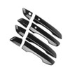 4Pcs Carbon Fiber Car Side Door Handle Frame Cover Trim