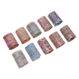 FOMIYES 10sheets Floral Nail Art Stickers DIY Decals for Women Easy to Apply Assorted Designs for Parties and Holidays