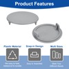 sourcing map 50Pcs Hinge Hole Covers, 35mm(1 3/8") Dia Plastic