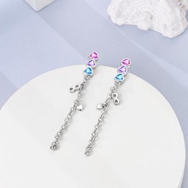 Hapour S925 Sterling Silver Stud Earrings for Women with Sparkling 5A Cubic Zirconia Multi-Style Vintage Piercing Cartilage Earring Jcaket Gifts for Mother Grilfriend Boyfriend and Wife, Sterling