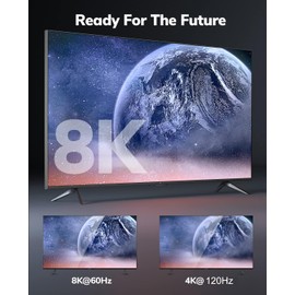 KELink Mini HDMI to HDMI Cable 20FT, High Speed 8K@60Hz 4K@120Hz HDMI 2.1 Cord, Compatible with Camera, Camcorder, Tablet and Graphics/Video Card, Laptop, Raspberry Pi Zero W