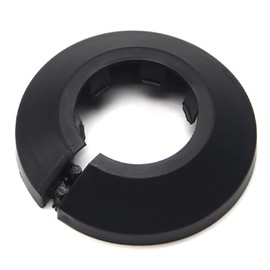 Yinpecly 1Pc Fit 0.98" Outer Diameter Flange Water Pipe Cover Decoration, 25mm Black PP Plastic Pipe Cover Radiator, Snap-On Escutcheon Collar for Kitchen Valve, Sink Toilet Inflow Pipes