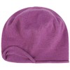 Seeberger Ladies Classic Plain Knit Beret Hat Violet 6 3/4/7