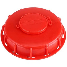 IBC Tank Lids Cover IBC Tote Lid Cap Water Tank Caps 163mm for Schutz Mauser,275-330 Gallon (Red Breathing Cover)