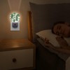 Chrobak Round LED Night Light,Green Leaves Palm Trees LED Night