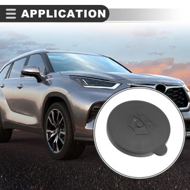 Motoforti Car Radiator Coolant Reservoir Expansion Tank Cap, Coolant Recovery Bottle Cover, for Nissan Rogue 2008-2013, Plastic, Gray