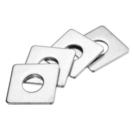 sourcing map 20pcs M16x40x3mm Square Plate Bearing Washers Carbon Steel Plate Square Plate Washers Flat Pad Spacer Gasket for Hardware Fastener