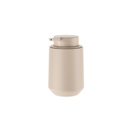 COSMIC SAONA Soap Dispenser for Bathroom Made of Resin Counter Soap Dispenser for Bathroom and Kitchen with Soft Touch, Refillable Accessories with 350 ml in Sand Colour