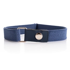 Olata Children's Belt with Comfortable Elastic Band and Press Stud (1-6 Years), blue
