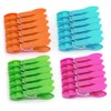 24Pcs Plastic Clothespins, Heavy Duty Laundry Clothespins, Mini Clothespins,Air-Drying Clothing