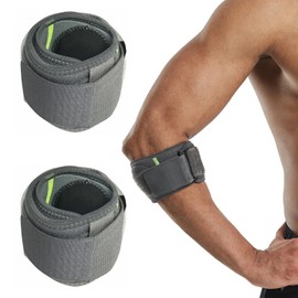 CAVIGLTE 2 Piezas Coderas Para Gym, Codera Para Tendinitis Y Codo De Tenista, Ajustable Codo De Tenista, Codera Ortopedica, Adecuado Para Diversos Deportes