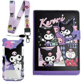 Kawaii Kitty Friends Notebook Kit with a Badge Holder and Lanyard for Girls, Hardcover Notebook Stationery Gifts for Kids Students, Office School Supplies Planner