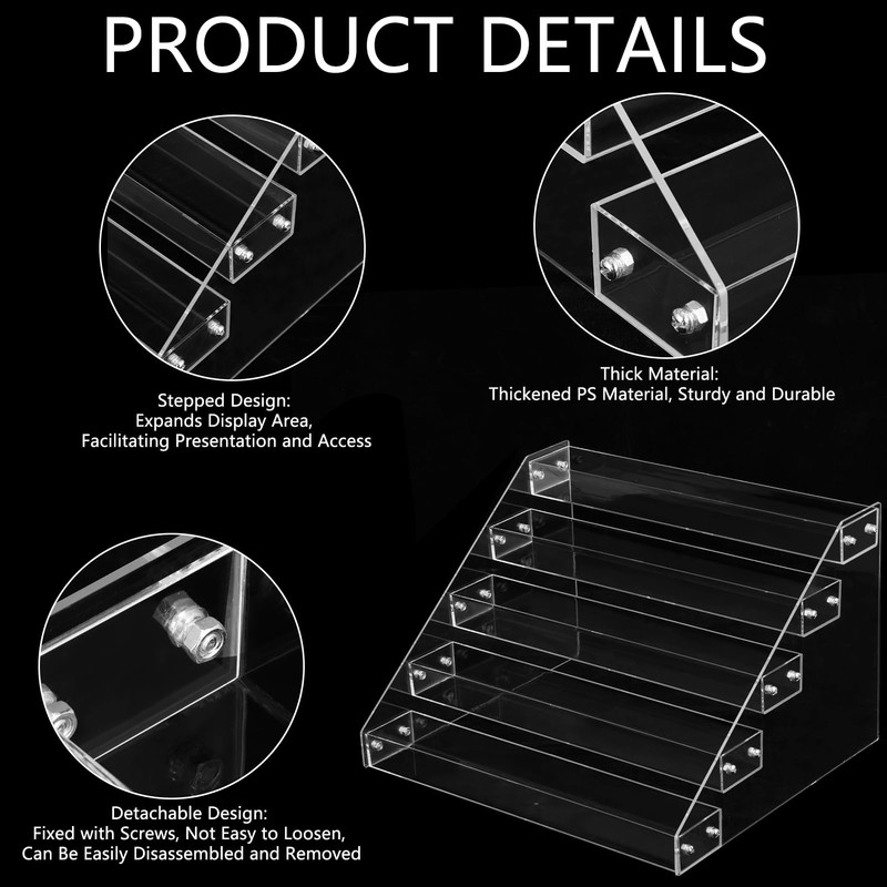 Acrylic Coffee Capsule Storage Holder Compatible, nespresso pod organizer, 5-Tier