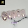 Glass Alpha Powder Homemade Nail Tips - Long Round Square