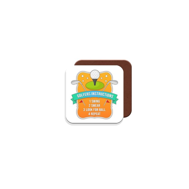 Funny Golf Coaster – Gift for Golfers - Giftset -