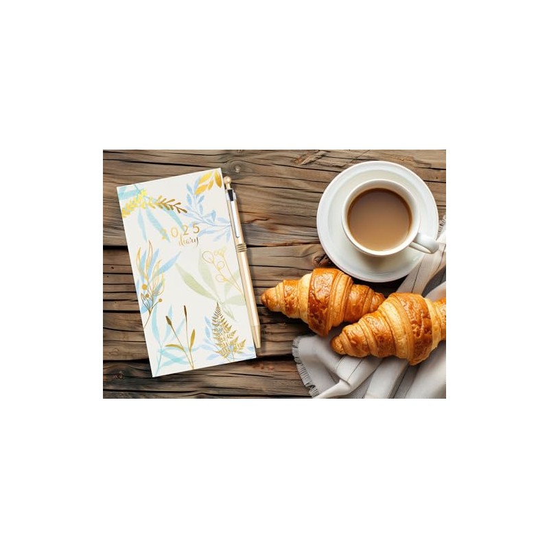 2025 Luxury Diary Slim Week to View 2025 Diaries Full