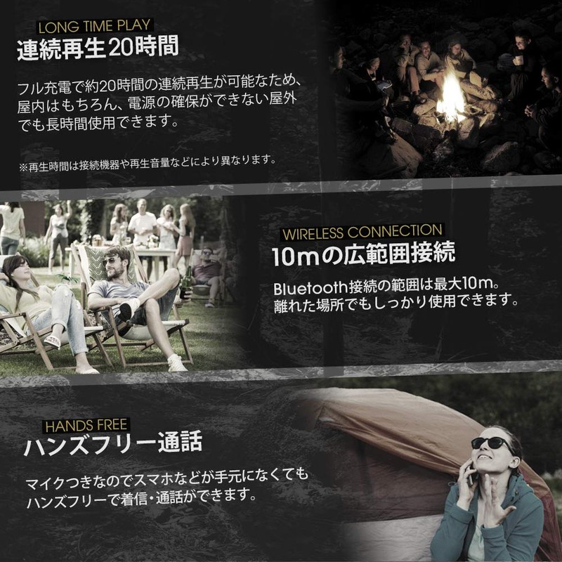 Owtec Wireless Stereo Speaker Bluetooth Ver.4.2 Waterproof IP67 Acquisition/Dual Passive