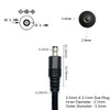 Jienk 2Pcs 1FT 14AWG 15A 12V DC Power Pigtails Cable,