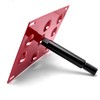 x xotic tech Red Front Bumper Tow License Plate Mount
