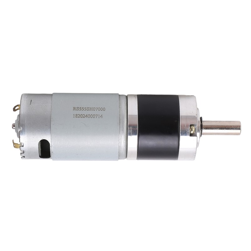 Black Silver Mini Gear Motor Low Noise High Torsion Robust