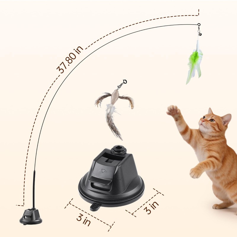 WOWOOF PET Interactive Cat Toys for Indoor Cats, Flying Bird
