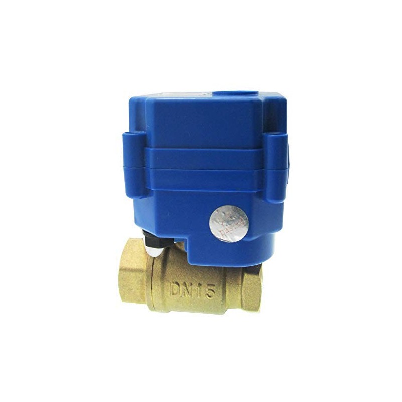 SENSTREE 1/2" Motorized Ball Valve, Brass Electric Ball Valve, DC9-24V