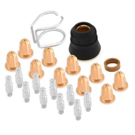 RX WELD 23Pcs Plasma Cutter Torch Set for Chicago Electric 95539 95413 - Consumables For S45 Torch (Tip 0.8mm or 0.031'')