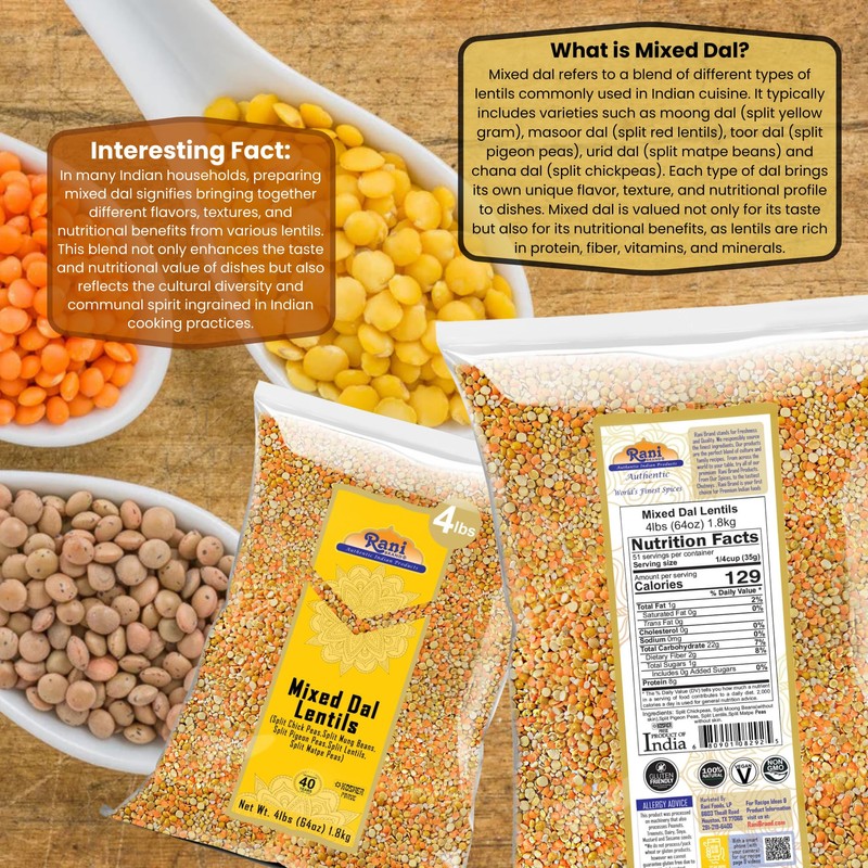 Rani Mixed Dal (Chana Dal, Moong Dal, Toor Dal, Masoor