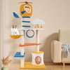PETSITE 70 inch Tall Aviation-Themed Cat Tree Tower, Multi-Level Cute