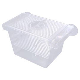 Fish Breeding Box Acrylic Hatchery Incubator Tank with Suction Cups Clownfish Incubator for Baby Fish Shrimp and Guppy