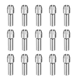 HARFINGTON 15pcs 3.0mm Drill Chucks Collet Bit 18mm Length Mini Electric Grinder Quick Change Replacement Drilling Tool for Rotary Tools