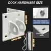 1Pair Male and Female Dock Corner Connector Hinge kits Stationary