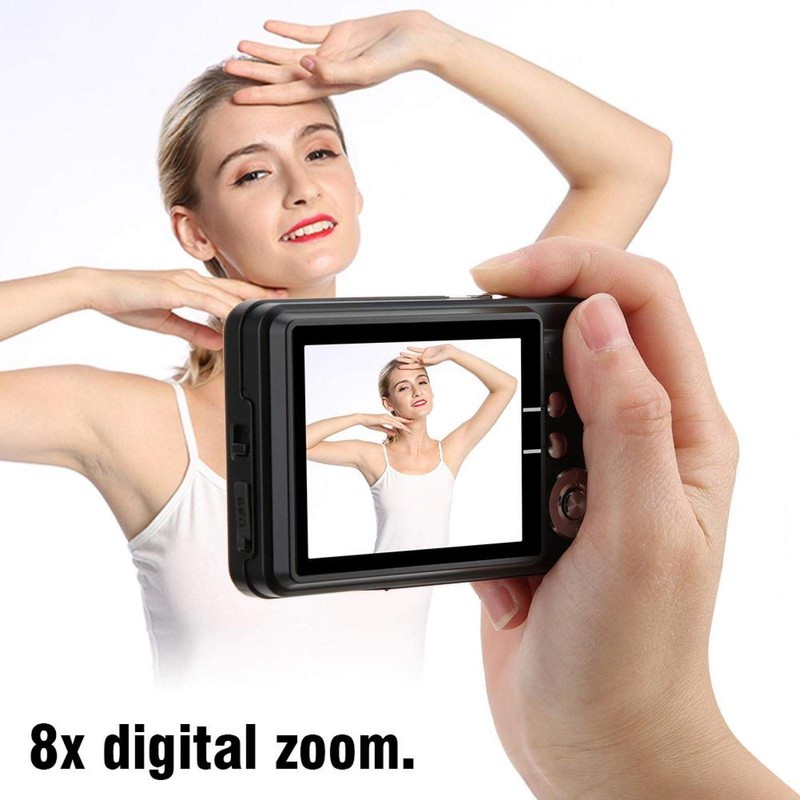 Digital Camera 8X Zoom, 18MP Pocket Compact Digital Camera with