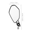 GANAZONO 1 Pair Sleek Motorcycle Rear View Mirrors Durable Side