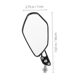 GANAZONO 1 Pair Sleek Motorcycle Rear View Mirrors Durable Side Mirrors for Scooters and Motorcycles Enhanced Visibility Safety Modern Design for Surroundings Easy to Install