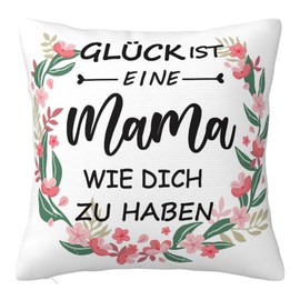 COCHIE Muttertagsgeschenk Geschenke für Mama Beste Mama Geschenk Geburtstagsgeschenk für Mama Personalisiert Kissenbezug 45x45cm Geschenkideen für die Mutter