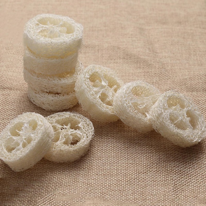 Set de 40 Esponjas de Lufa Natural para Ducha Exfoliante